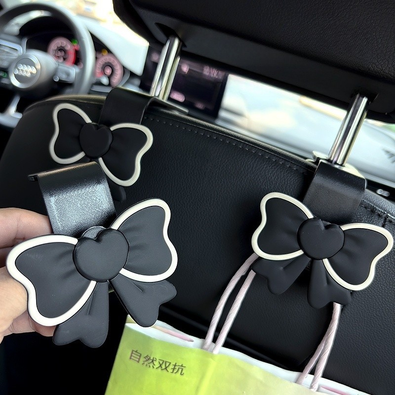车载挂钩汽车座椅后背可爱蝴蝶结置物钩车用收纳小物品多功能挂钩,汽车用品/电子/清洗/改装,车用挂钩,淘宝优惠券,粉丝福利购,淘宝优惠卷