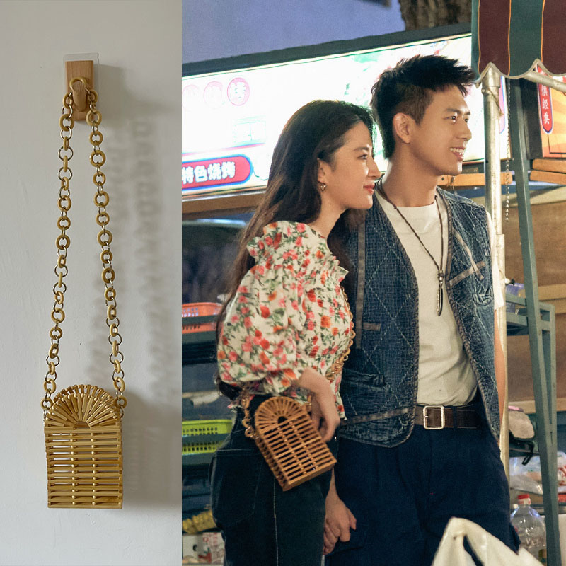 刘亦菲许红豆同款包包度假斜挎包