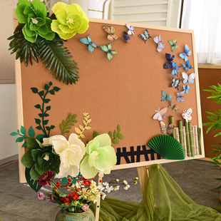 环创手工立体绿花春天板报主题区角墙面材料幼儿园评比组合装饰