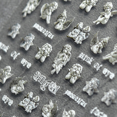 小天使雕像浮雕美甲贴纸tomoni5d指甲贴纸爆款 日系复古美甲装 饰品