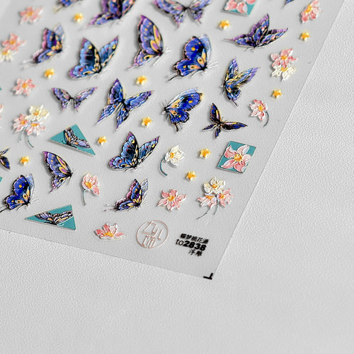 蝶梦桃花源美甲贴纸tomoni装饰品