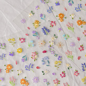 春天小野花美甲贴纸tomoni浮雕背胶5d贝克光指甲贴纸日系小装 饰品