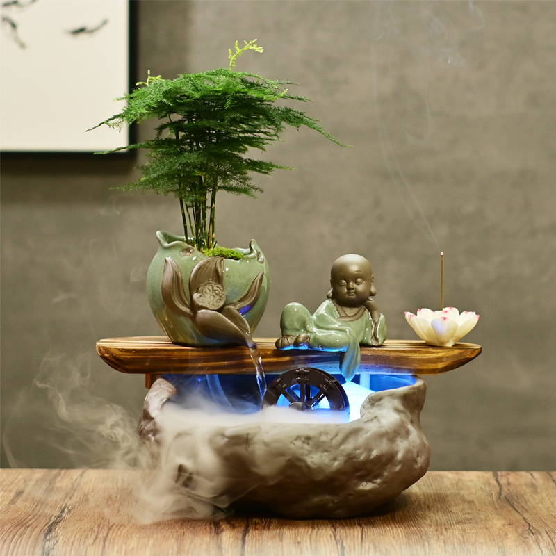 家居财源滚滚喷泉创意礼品风水轮