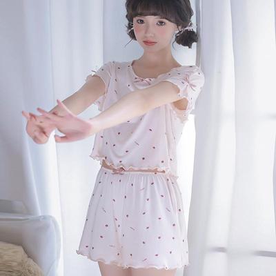 Girls Pajamas Thin Short Sleeve Shorts Small Style Home