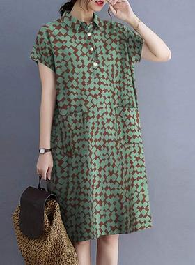 Dress Plaid Sleeve Short Womens Sundress Party Holiday