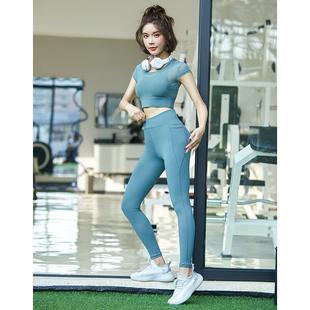 women clothes fitness sports pants fitness waist high cross