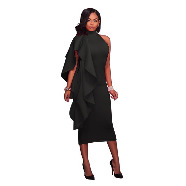 homecoming robes guest wedding cocktail hem ruffle double