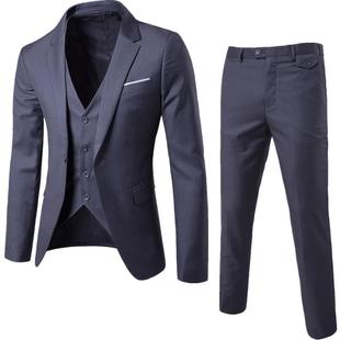 Best and Suit Wedding Casual piece Man Three Set Groom