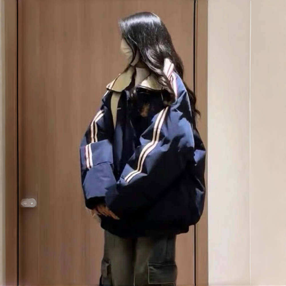 美式棉服女2025新款冬季学生宽松韩系学院风棉衣棉袄情侣外套加厚,女装/女士精品,棉衣/棉服,淘宝优惠券,粉丝福利购,淘宝优惠卷