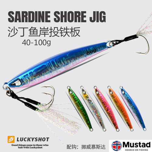 沙丁鱼岸抛慢摇远投铁板路亚假饵