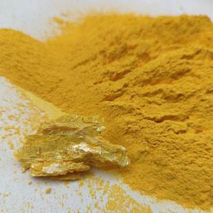 雌黄粉 国画颜料石黄唐卡 黄金石唐卡 岩彩画唐卡