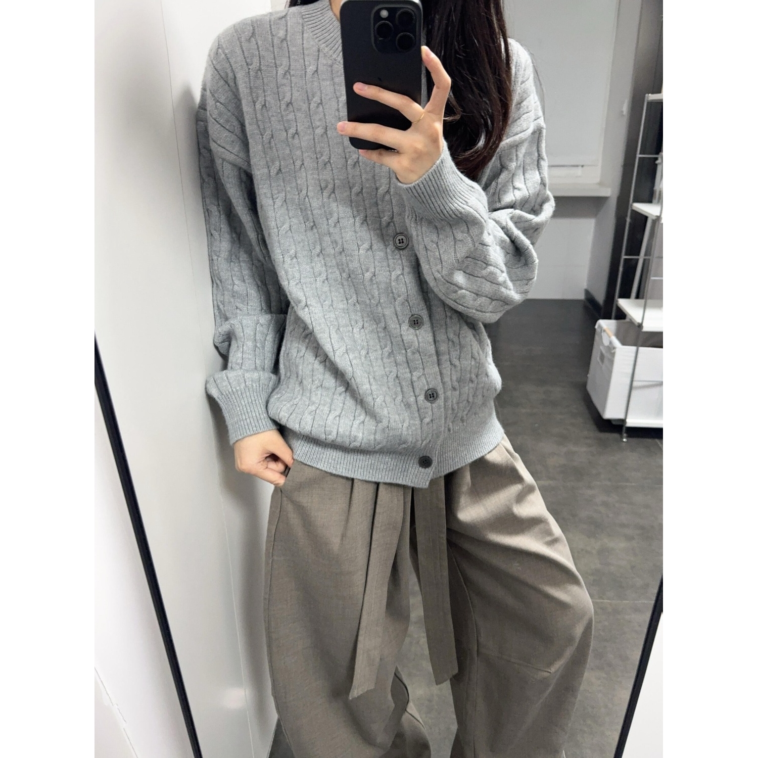 网图麻花毛衣开衫男女秋季美式潮牌肌理感情侣针织外套AA02-特P60，男装针织衫/毛衣，星座1007（原301D）