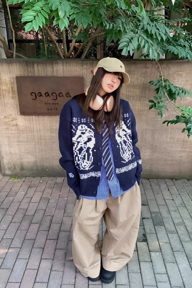 网图费尔岛复古提花开衫毛衣男女款宽松外穿针织衫MY5245-特P58,男装针织衫/毛衣,星座1007（原301D）