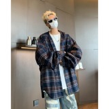 cleanfit格子连帽衬衫男美式复古长袖格纹衬衣外套C21SS-特P58，男装衬衫，星座1007（原301D）