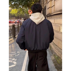 美式复古翻领飞行夹克男女秋冬cleanfit宽松百搭外套BP356-特P58图片