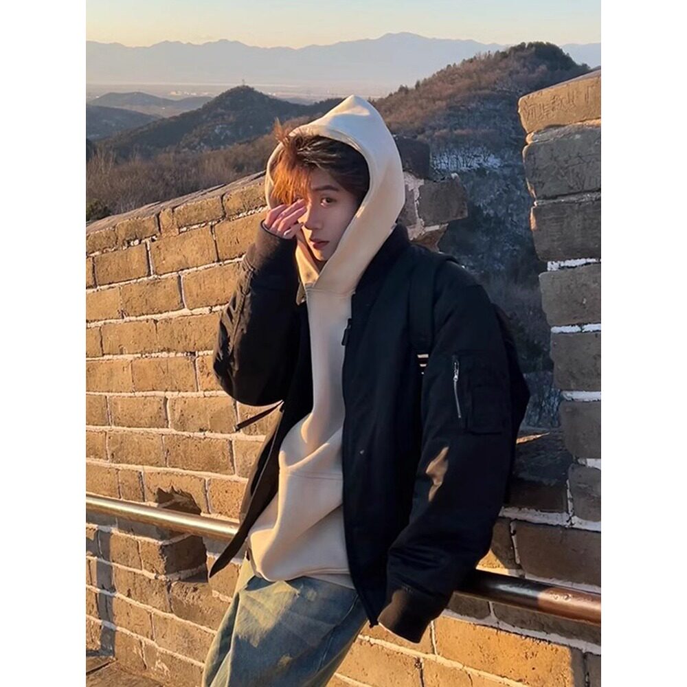 网图户外纯色冲锋衣棒球服男开衫夹克外套WT5043-特P68,男装夹克,星座1007（原301D）