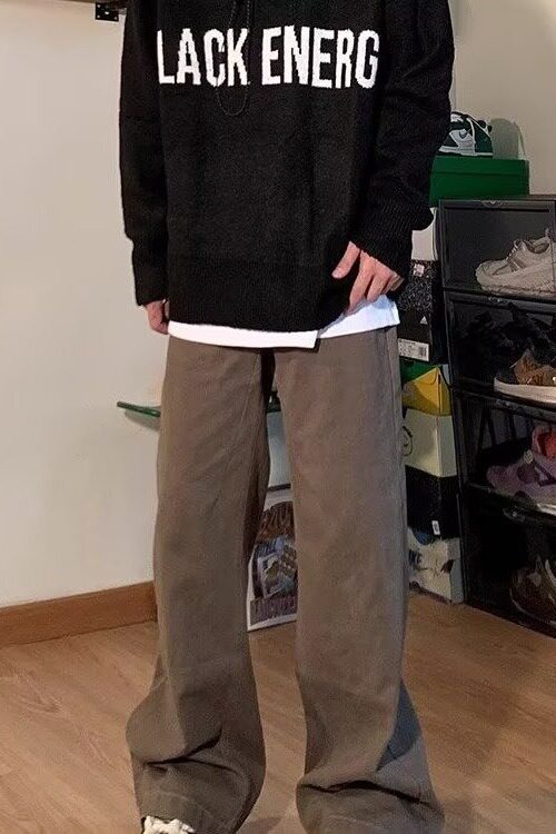 网图秋冬美式提花字母圆领男女毛衣宽松套头针织衫YM638-特P50,男装针织衫/毛衣,星座1007（原301D）