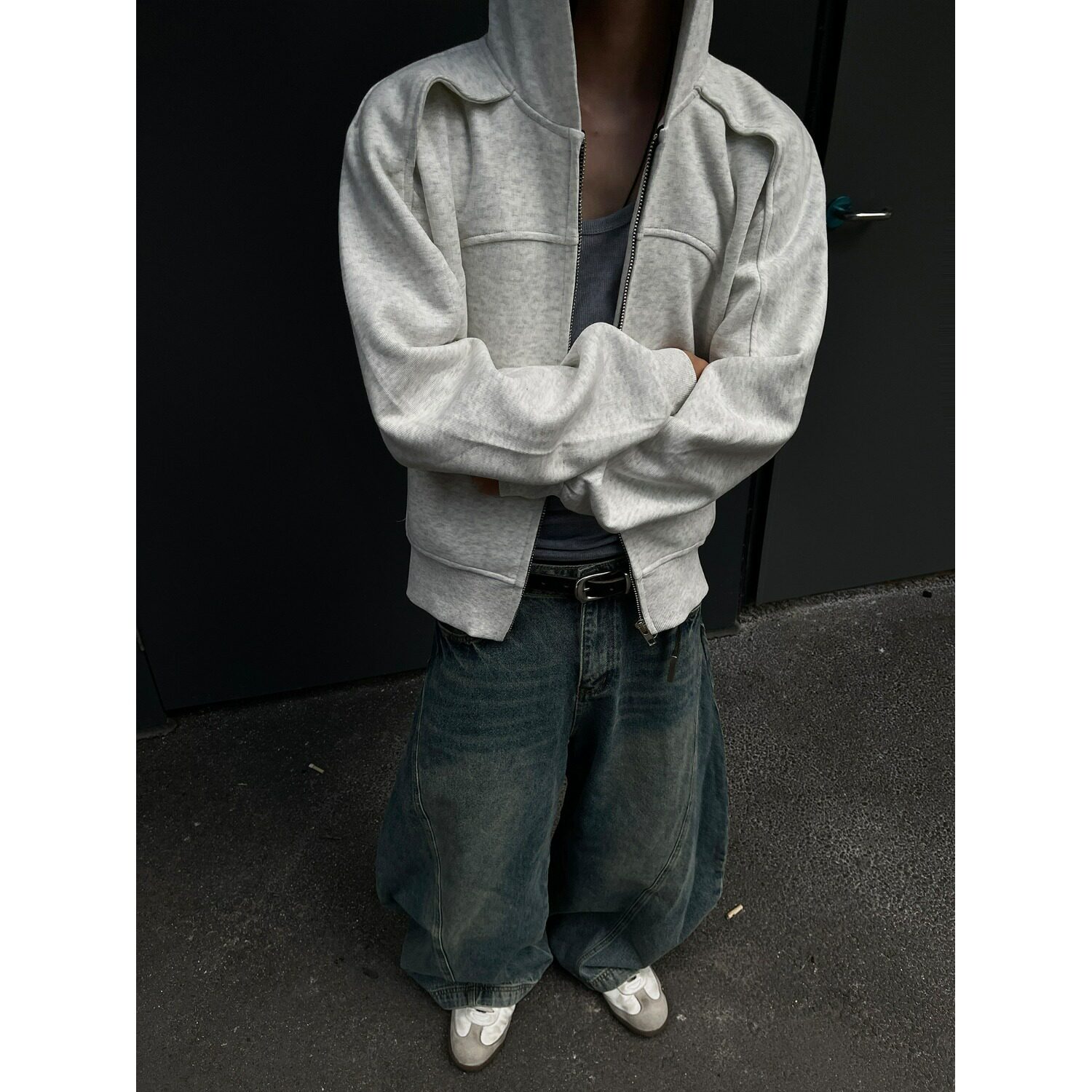 网图美式复古拼接连帽休闲开衫卫衣男女运动夹克外套AA246-特P58,男装夹克,星座1007（原301D）