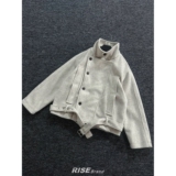 中古风立领羊毛夹克男双排扣绑带短款毛呢外套TB1052-特P85，男装夹克，星座1007（原301D）