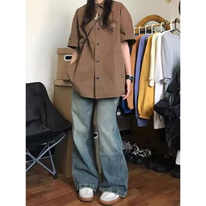 日系复古vintage短袖衬衫女A154YY-特P38图片