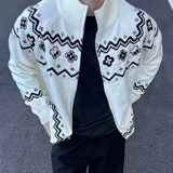 网图毛衣男拉链美式立领针织开衫YM190-特P62，男装针织衫/毛衣，星座1007（原301D）