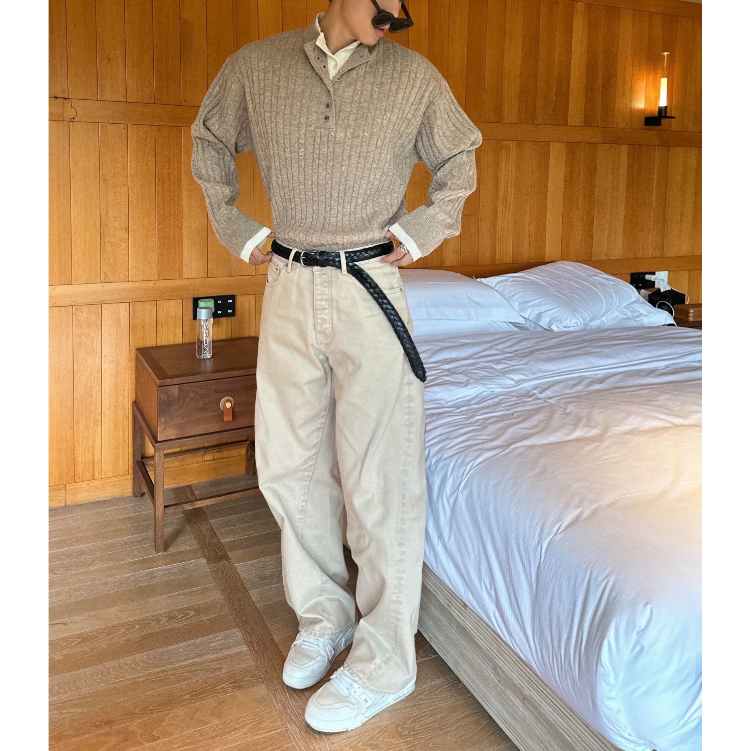 假两件针织衫麻花毛衣老钱风打底毛衣MY997-特P58，男装T恤，星座1007（原301D）
