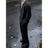 韩版假两件拼接V领针织衫男慵懒风纯色套头毛衣潮MM403-特P65，男装针织衫/毛衣，星座1007（原301D）