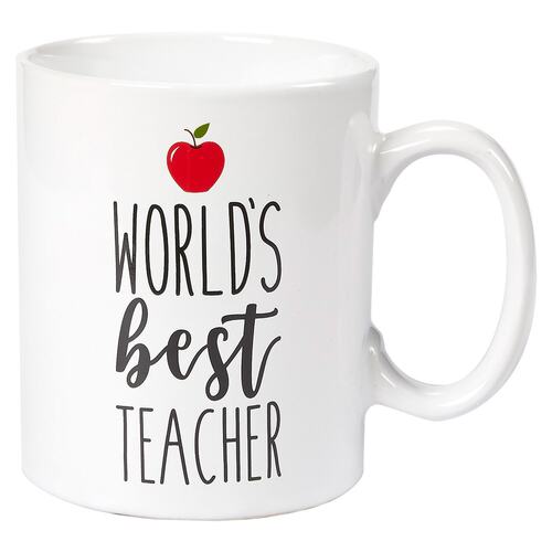 ins网红world's best teacher老教师陶瓷咖啡牛奶马克茶水杯礼物