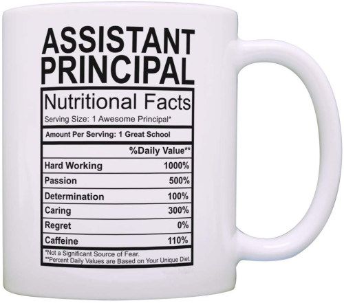 ins网红礼物Assistant Principal Nutritional Facts牛奶马克杯
