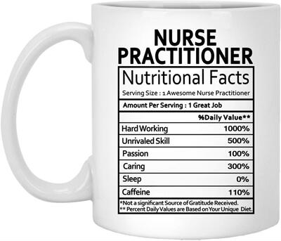 ins网红新款Nurse Practitioner Nutritional Facts牛奶马克杯