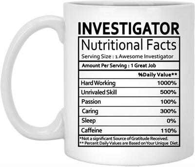 investigator Nutritional Facts抖音ins网红陶瓷咖啡牛奶马克杯