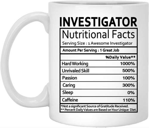 investigator Nutritional Facts抖音ins网红陶瓷咖啡牛奶马克杯