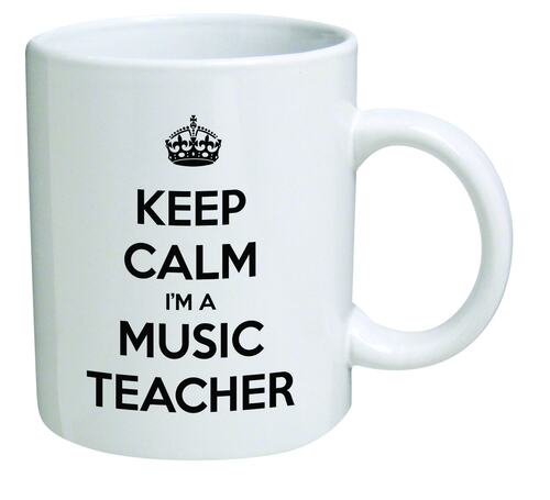 keep calm i am a music teacher老教师陶瓷咖啡牛奶马克茶水杯