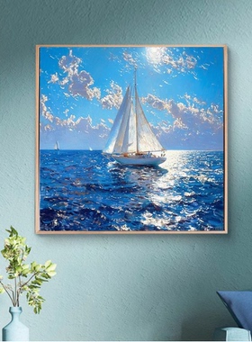 【MOHE莫奈】数字油画diy风景填充手工绘画涂色填色客厅装饰画