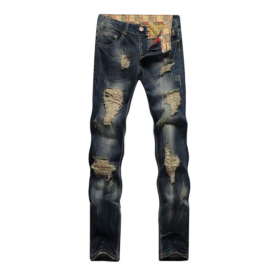 Jeans Classic Denim pants for men New Mens Skinny Bottoms