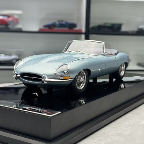 Amalgam AMA 1:18 蓝色 捷豹 e-type 敞篷 树脂汽车模型 jaguar