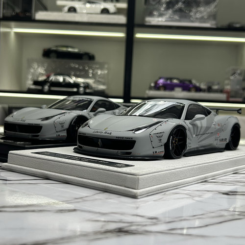 BBA Car Model 1:18 法拉利Ferrari 458 GT 1.0 大尾翼 树脂车模
