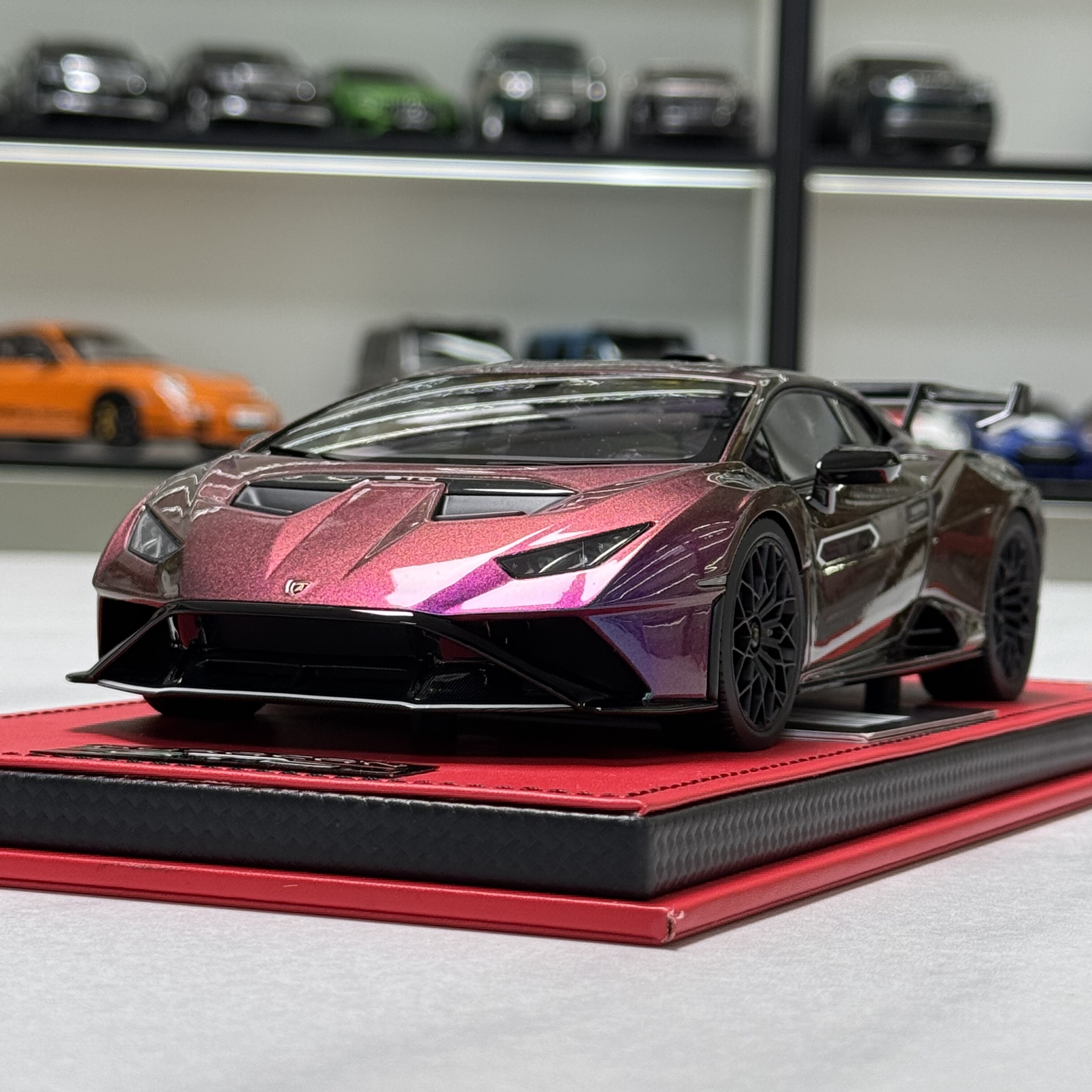 MR 1:18兰博基尼 小牛sto变色龙 树脂 限量版汽车模型 收藏摆件