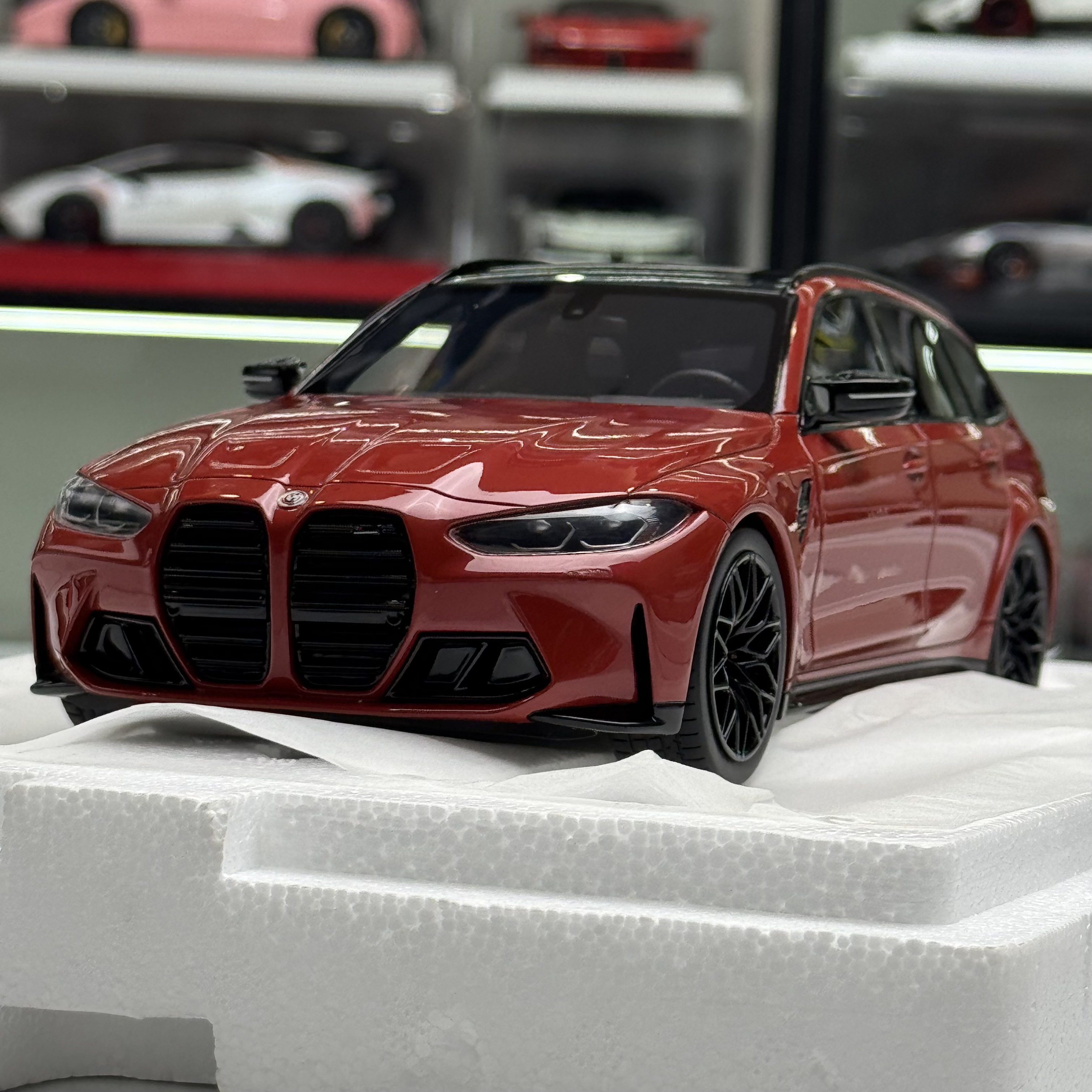 Topspeed1:18宝马M3 Touring旅行瓦罐跑车树脂汽车模型收藏