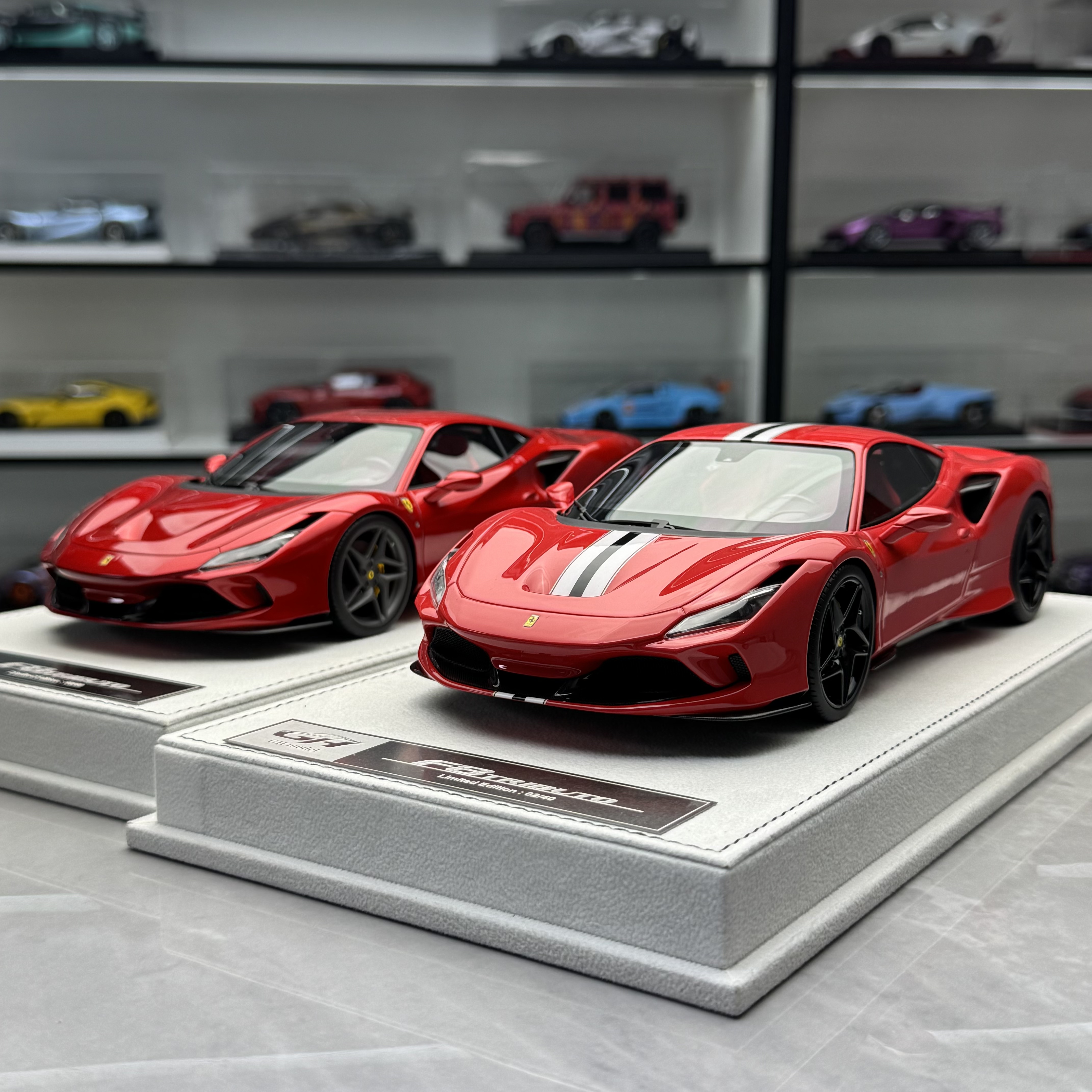 GH model 1:18 F8 跃马 F8 Tributo 限量版 树脂汽车模型 收藏
