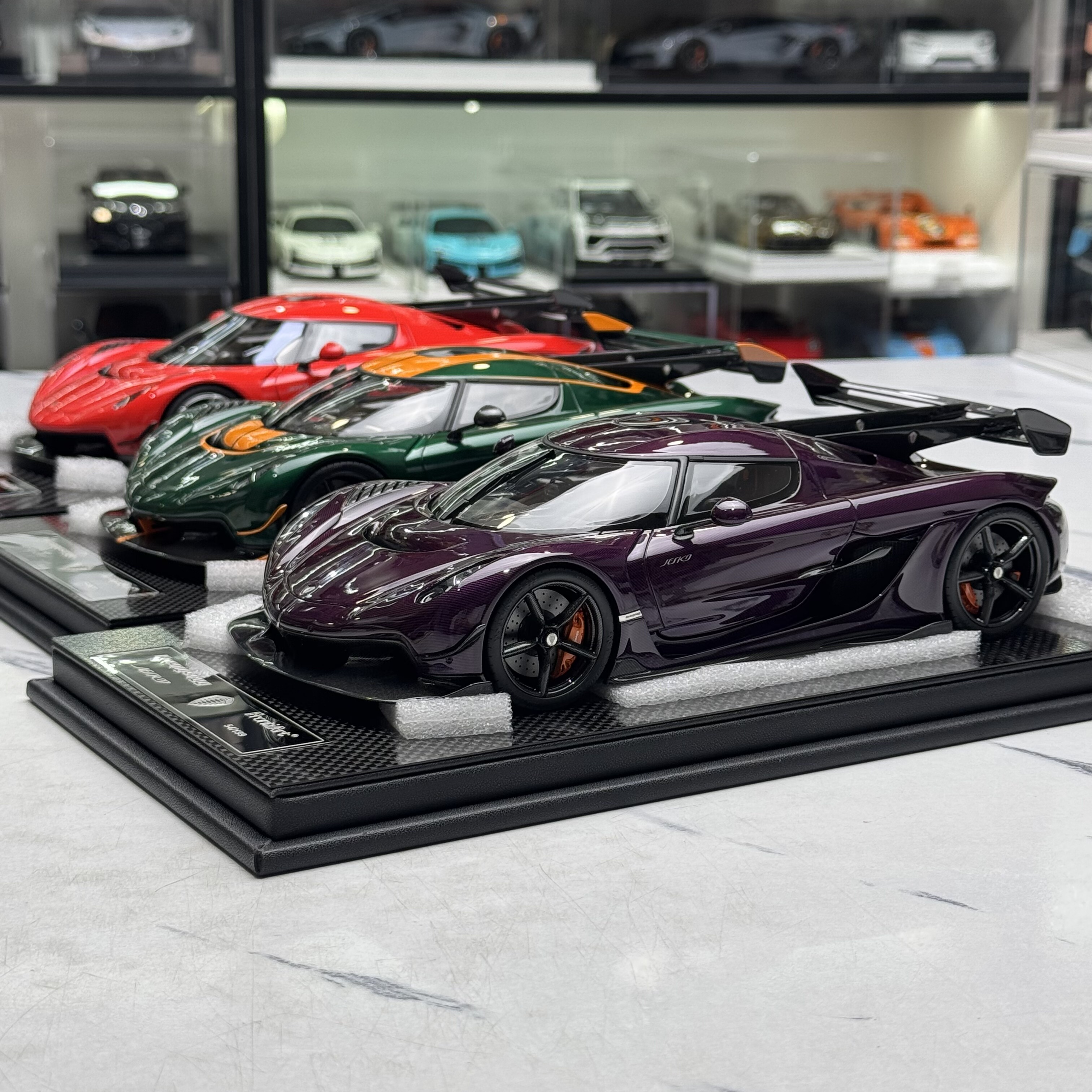 Frontiart 1/18 科尼塞格 Jesko 卡本墨紫限量199台树脂汽车模型