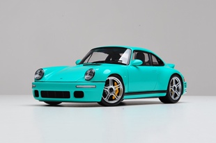 定制版 Almost Real AR似真1:18 保时捷Ruf964 蒂芙尼绿 合金车模