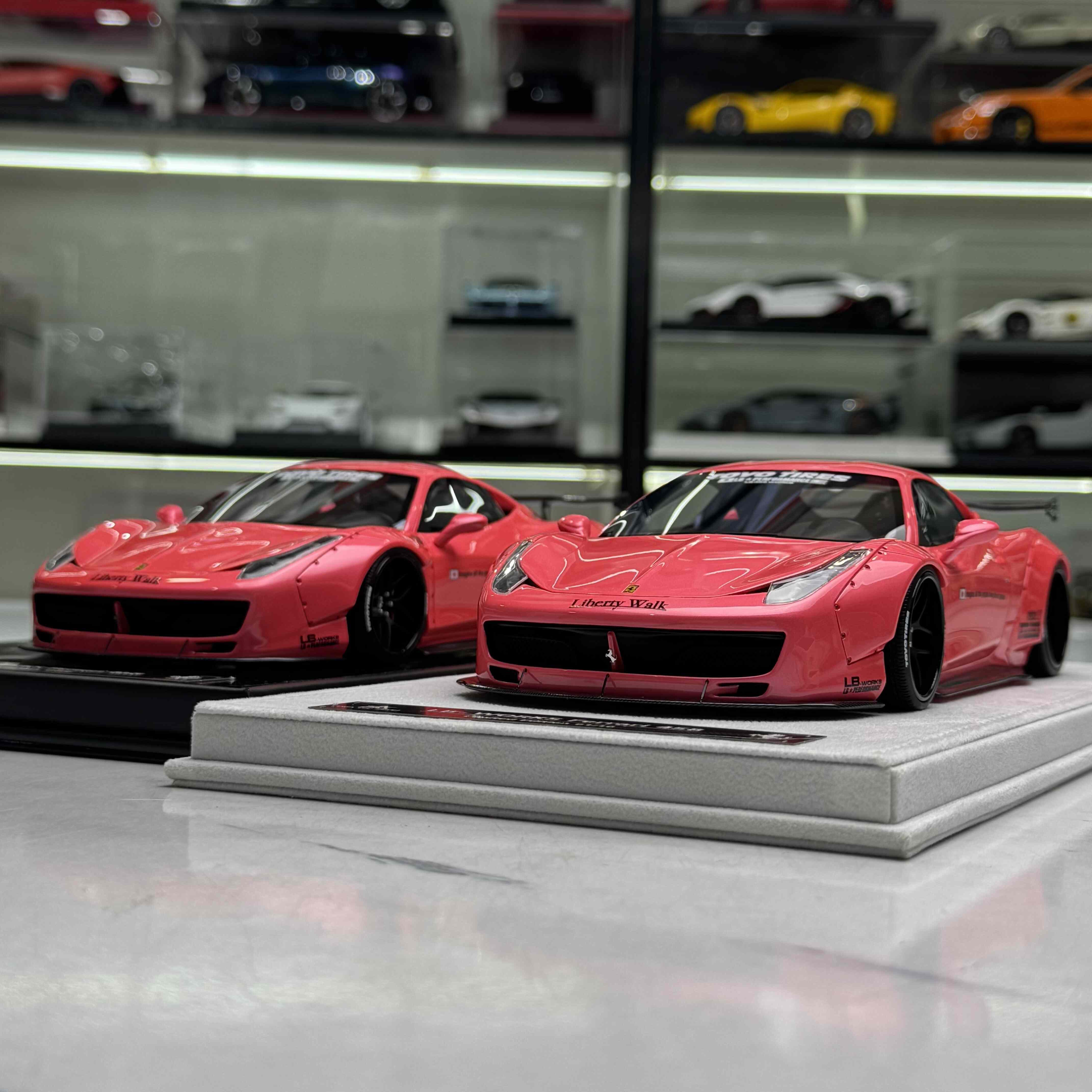 BBA model 1/18 法拉力 458 大尾翼 LBWK宽体改装版树脂汽车模型