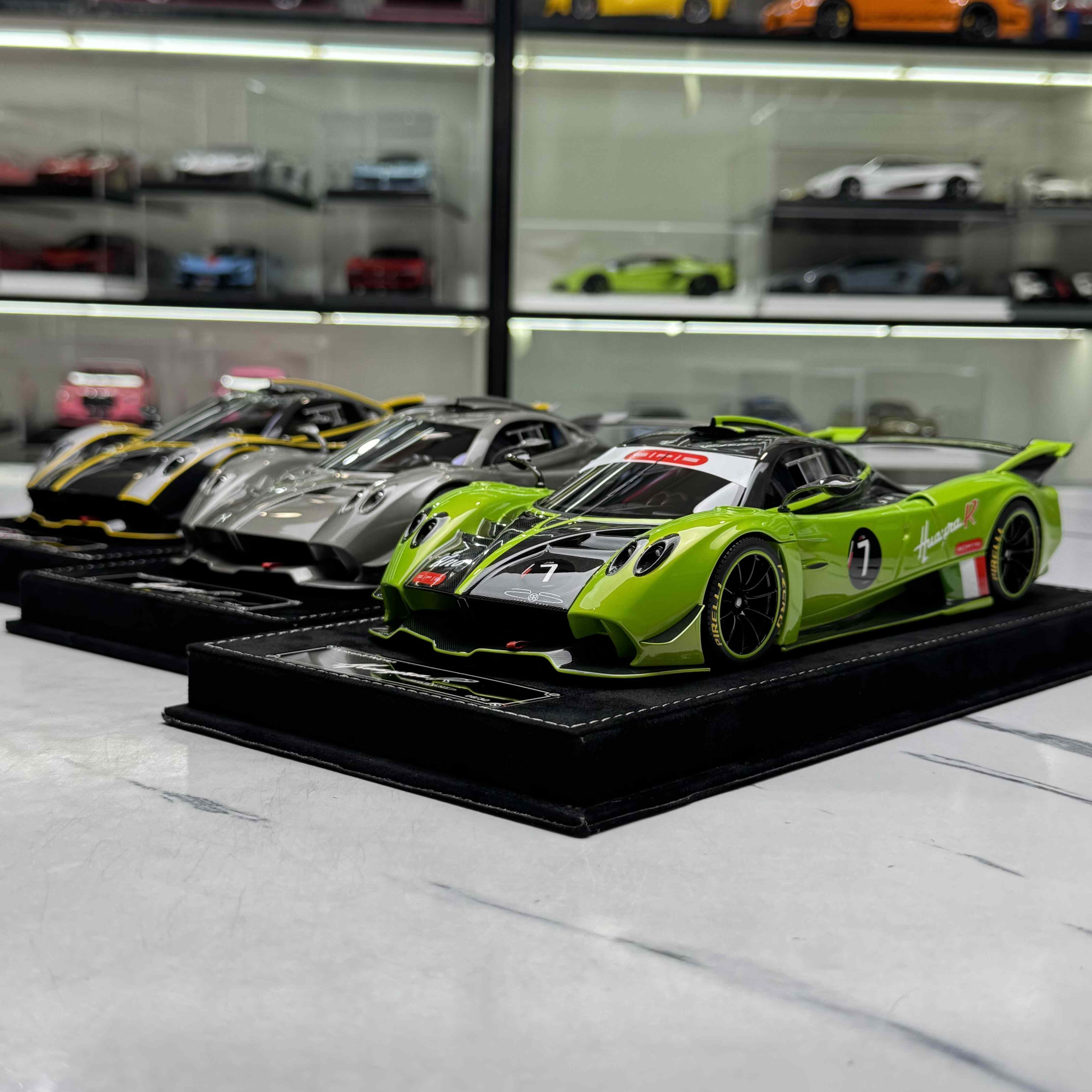 现货 HH Model 1:18 帕加尼 花雅 Huayra R 限量树脂汽车模型