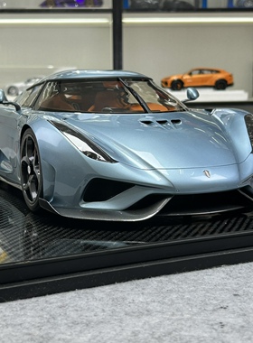 Frontiart柯尼塞格Regera 蔚蓝色限量版仿真树脂汽车模型收藏1 8