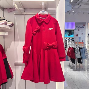 Skechers斯凯奇儿童26春新年系列女童时尚 运动休闲连衣裙L126G061