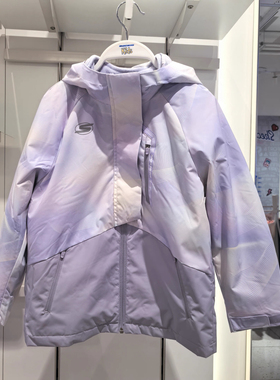 斯凯奇儿童2025新款冬季新款女童中大童三合一冲锋衣外套P425G004