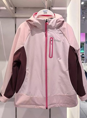 斯凯奇儿童26春季新款女童运动冲锋衣+摇粒绒三合一外套 P126G004