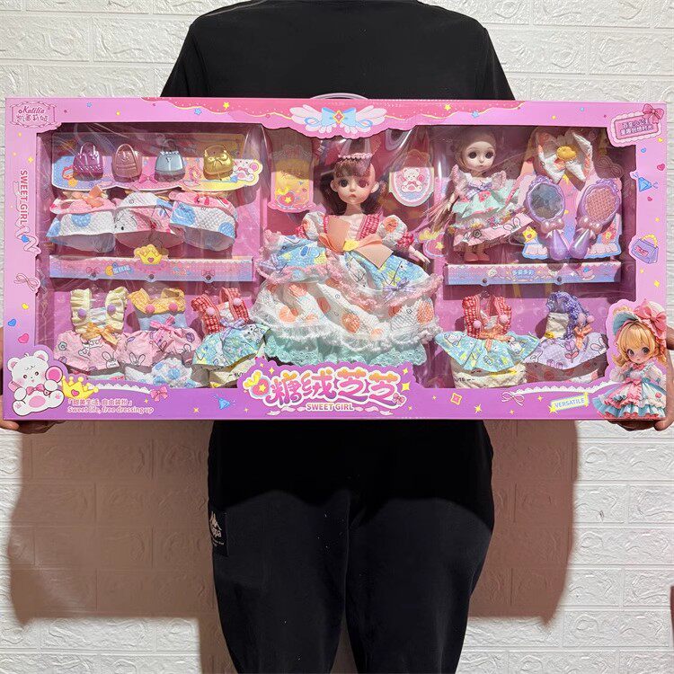 森美迪新款换装娃娃女孩公主过家家饰品初遇童年时光渐变系列套装