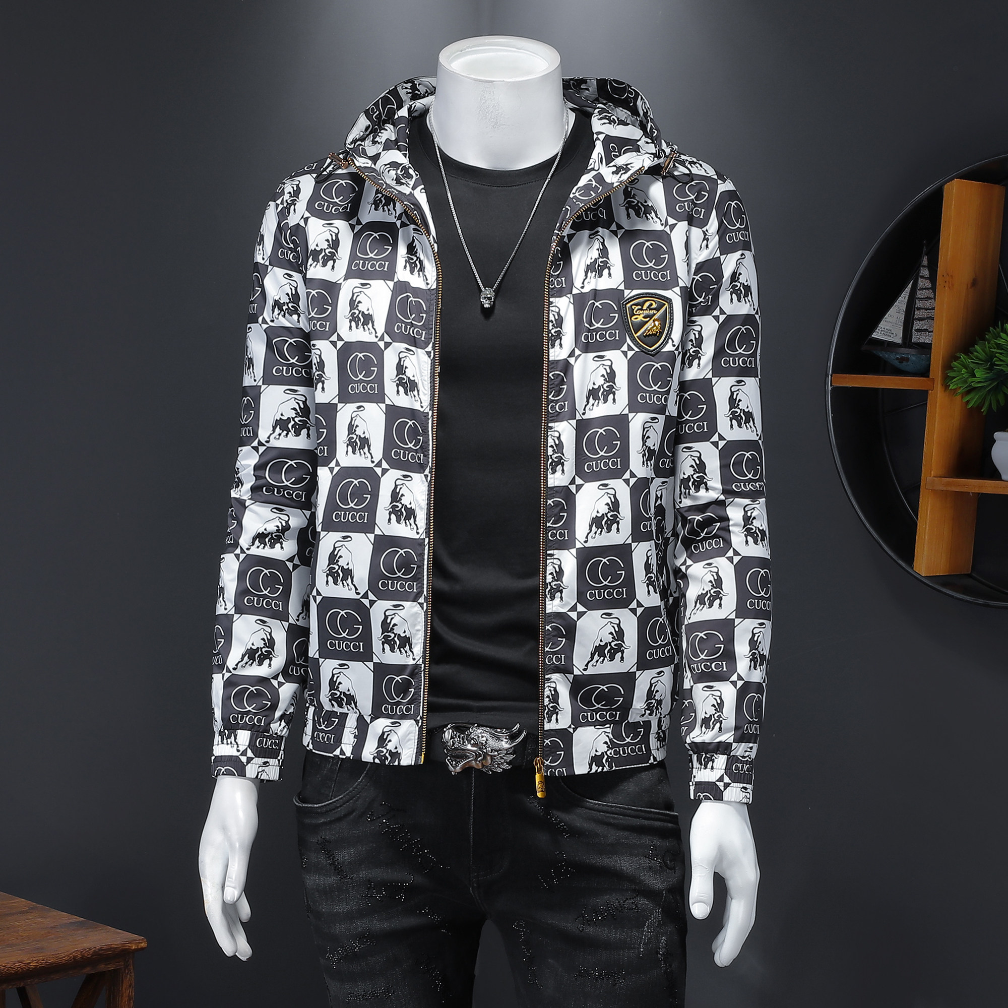 7293春季新款休闲百搭青年夹克衫（起），男装夹克，钱塘2010-1